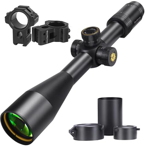 WestHunter Optics HD-N 4-16x44 FFP Precisión Miras Telescópicas, Exclusivo para Competiciones Deportivas de Larga Distancia | Black, Dovetail Kit C