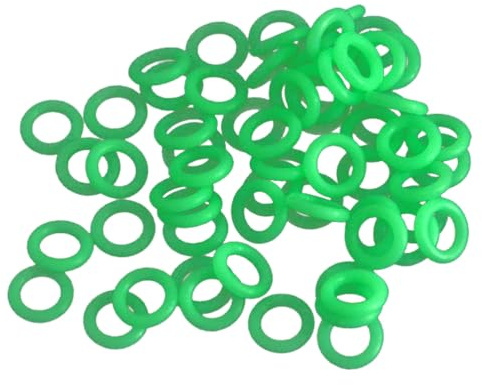 BESPORTBLE 100stücke Fluoreszierende Camping Zelt Ringe Leuchtende Für Zeltpflöcke Praktische Warnringe Für Outdoor-aktivitäten Und Nachtnutzung