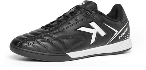 Kelme Football Boots Mens Astro Turf Football Boots Trainers Outdoor Cleats Athletics Sneakers Teens Professional Soccer Shoes Black UK 5.5