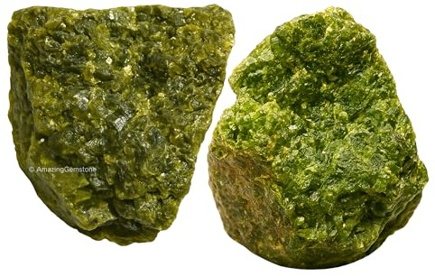 Amazing Gemstone Stück grüner Turmalin in Matrix, Rohkristalle und Heilsteine, natürliche Steine zum Trommeln und Selbermachen