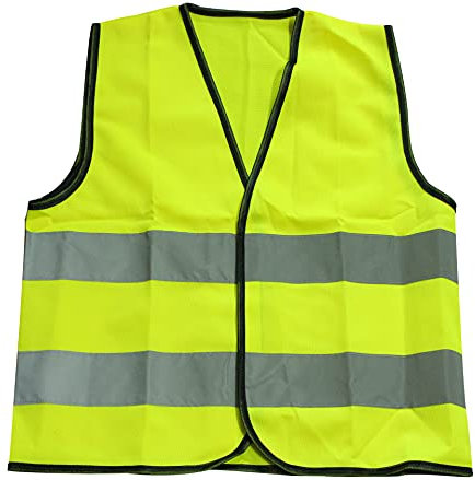 tooloflife 40x50cm Kinder-Sicherheitsweste, Warnweste für Kinder, reflektierende Streifen - Outdoor-Schutz für Schule, Radfahren und Gruppenaktivitäten