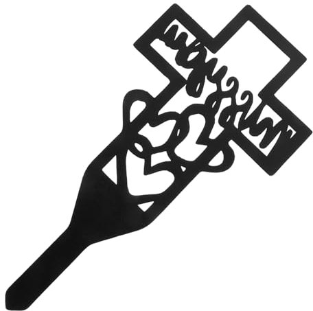 MOBUTOFU Memorial Cross Gartenstecker Für Friedhofsdekoration Grabmarker Für Gärten Rasenflächen Und Friedhöfe Ausdruck Von Liebe Und Erinnerung