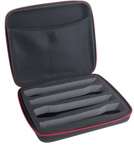 Étui de transport pour microphone portable avec coque rigide pour 4 micros portatifs avec fermeture sécurisée