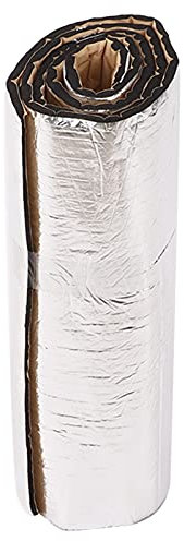 Mousse D'isolation Phonique de Voiture, Tapis de Mousse D'isolation Thermique Phonique de Voiture 200x50 Cm épaisseur 10 Mm Argent pour Pare-feu de Panneau Arrière de Capot