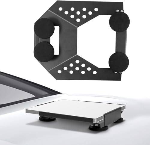 Teodute Starlink Mini Supporto per Tetto, Starlink Mini Kit di Montaggio Magnetico per Tetto con Padrino in Silicone e Guarnizione in Silicone per Camper Furgoni Barche