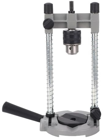 Soporte de taladro de profundidad ajustable, DH, soporte portátil de corte de ángulo preciso para taladrar, adecuado para perforación recta o angular, compatible con la mayoría de taladros manuales