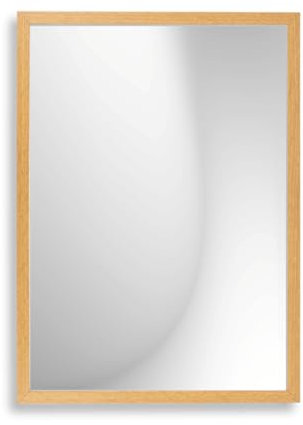 Infantasie 'Claudia' Wandspiegel 45x140 cm Spiegel mit Rahmen | Eiche Windsor | Moderner Ganzkörperspiegel mit Rahmen | Inkl. Wandmontagematerial - Montage vertikal oder horizontal