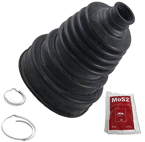 Partsline Soufflet de Cardan Universel Utilitaire 4x4 - Petit côté 22mm - Grand côté 100mm - Longueur 135mm - Livré avec graisse et 2 colliers de serrage - Universel