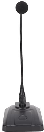 Microphone à Col de Cygne, 6,35 Mm Signal Stable Tuyau Réglable de Bureau de Bureau à Borde