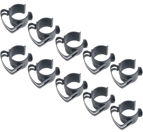 UNTERING 10 clip per cavi per illuminazione palcoscenica linee elettriche morsetti di fissaggio per tubi entro 50 mm di facile installazione clip uditive