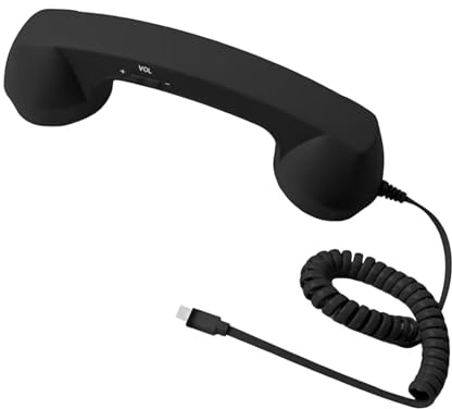 Auriculares con cable Receptor de agarre fijo Tipo C Ergonomía Juego de cabezales telefónicos creativos para videoconferencias móviles celulares