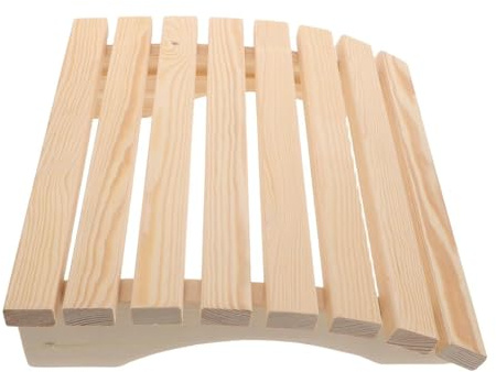 CIYODO Sauna Rückenlehne aus Kiefernholz Ergonomisches Holz Kopfstützkissen für Sauna und Spa Hitzebeständig und Hautfreundlich Handgefertigtes Saunazubehör