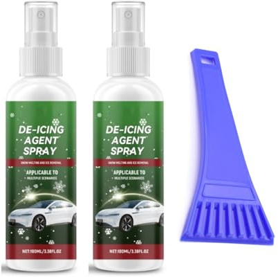 VOQGHTU De-icer Spray 100ml,Anti Freeze Spray for Car Window, Fast Acting De-Icer Spray,Car Ice Melting Sprayer