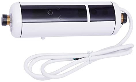 Chauffe-eau instantané instantané, chauffe-eau instantané, électronique compact, mini chaudière électrique, contrôle de la température tactile, chauffage rapide 3500 W, appareil étanche IPX4, cuisine