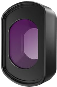 Filtro para dji Pocket 4, Cristal óptico con Recubrimiento Nanométrico, CPL Negro Difuminado UV Filtro de Gran Angular, Accesorio para Pocket 4 Lente de la Cámara Deportiva (Convertidor Gran Angular)