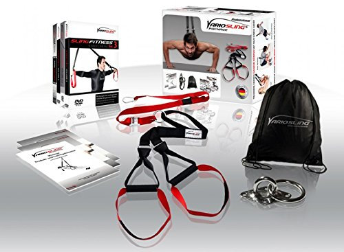 Variosling® Pro Paket Schlingentrainer 2019 mit Sling Trainer DVD, Türanker - Made in Germany