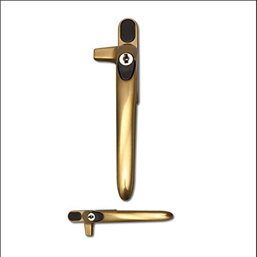 Brass Right Handed Cockspur Virage Window Handle with 9mm backset by Securistyle CB09BSR