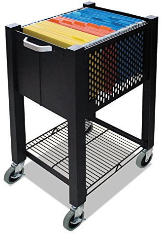Vertiflex VF53002 InstaCart Sidekick File Cart, 14-1/4w x 16-1/4d x 27-3/4h, Black