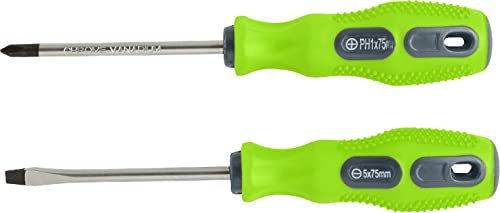 HABA 303626 Terra Kids Schraubendreher-Set, ergonomische Schraubendreher, mit magnetischer Spitze, transparent
