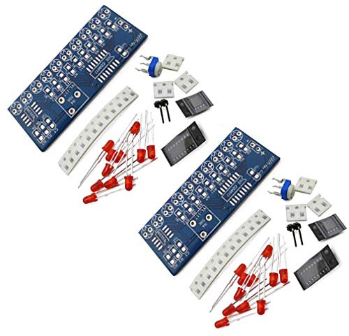 Hailege 2pcs NE555+CD4017 Running LED Flow LED Light Electronic Production Suite DIY Kit 2.5-14.5V
