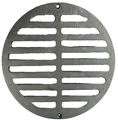 Plastic Oddities SP54C Cast Iron Drain Grate - 9 in Round Drain Grate
