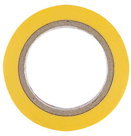 Cinta aislante eléctrica, PVC retardante de llama, impermeable y resistente al desgaste, 10 m-Amarillo-5pcs