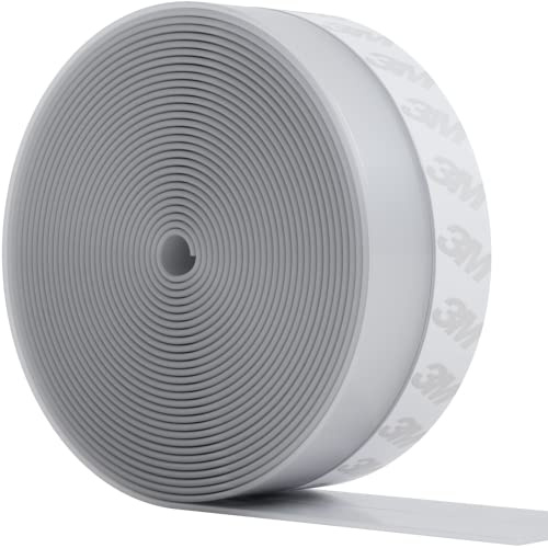 33 Feet Self Stick Silicone Door Seal Strip for Windows, Doors, Glass Shower Door, Sliding Door Weatherstrip Draft Stopper Weather Stripping Tape Roll Exterior Door Frame Sealers
