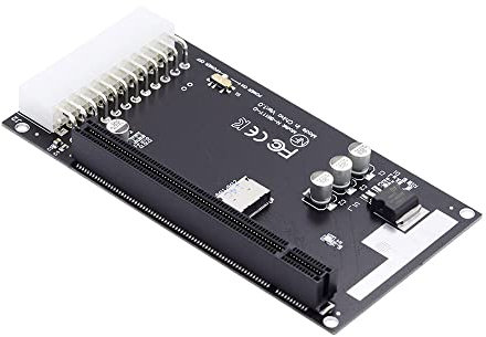 Cablecc 4x OCULINK SFF-8612 SFF-8611 an PCIe PCI-Express 16x-Adapter mit ATX 24-Pin-Stromanschluss für Mainboard-Grafikkarte