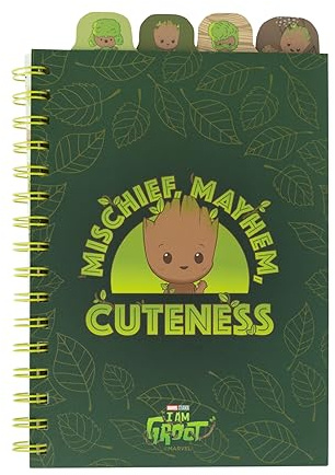 Grupo Erik Quaderno Appunti A5 Marvel Groot - Taccuino con Anelli Bullet Journal Puntinato Diviso in Sezioni con 4 Separatori e Copertina Morbida, 160 Pagine | Scuola Cancelleria, Diario Personale