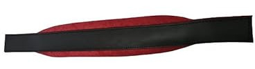 Generisch Akkordeon Bassriemen schwarz-rot inkl. Verstellerset – verstellbarer Bassgurt für Akkordeon & steirische Harmonika – gepolstert, robust, traditionelles Design, komfortables Musikzubehör