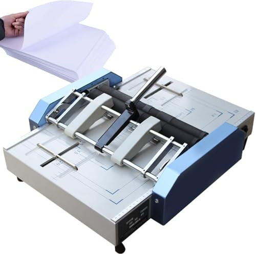 Electric Máquina Maker Grapadora eléctrica Libros Papel, plegadora folletos Papel A3, Carpeta Papel Plegable, Grapadora Libros, encua rnadora automática f