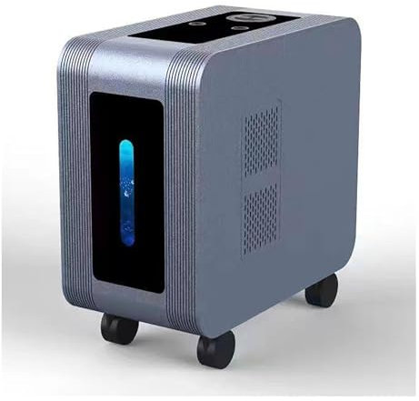 FXNFXLA Máquina De Inhalación De Hidrógeno, Generador De Agua H2 De Alta Pureza Al 99,99% con Doble Puerto, Ionizador De Electrólisis De Agua Pem, Generador De Agua De Hidrógeno para El Hogar, Viajes