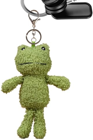 Gefüllter Frosch-Schlüsselanhänger – Taschenanhänger-Kollektion, Plüsch-Taschen-Anhänger für Kinder, Männer, Frauen, Geburtstag, Telefon, Rucksäcke, Studenten, Neujahr, Karnevalspreise, Einzelnes