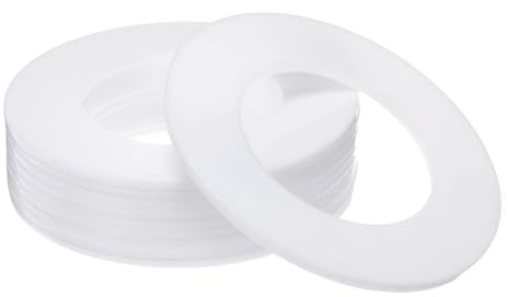 PATIKIL 15Stk Flache Unterlegscheiben 102mm AD 57mm ID 3mm Dicke DN50 PTFE | Dichtungs Unterlegscheiben Flansch Dichtung Dichtung für Wasserhahn Rohr Wasser Schlauch