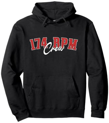 Drum & Bass Design Drum n Bass 174 BPM Crew Dnb Pullover Hoodie