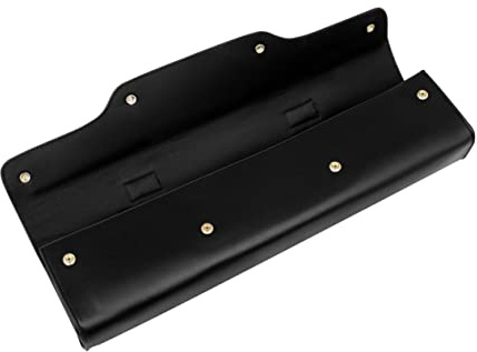 Tragbare Flötentasche für Querflöte 16-17 Loch, Schwarz | Schulterriemen, , für Outdoor Einsatz und Auftritte, aus Kunstleder und Vliesstoff