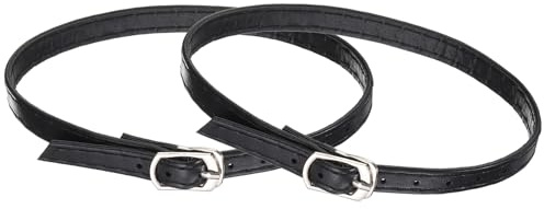 QUARKZMAN 2 Pcs Attaches pour Talons Hauts Lacets de Cheville, Noir Mat