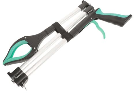 Hemobllo Faltbarer Müllgreifer Für Haushalt Und Senioren Klappbar Aluminiumlegierung Langer Greifarm Mit Pp Griff Ergonomisch Müllsammler Für Schwer Erreichbare Gegenstände Hausgebrauch