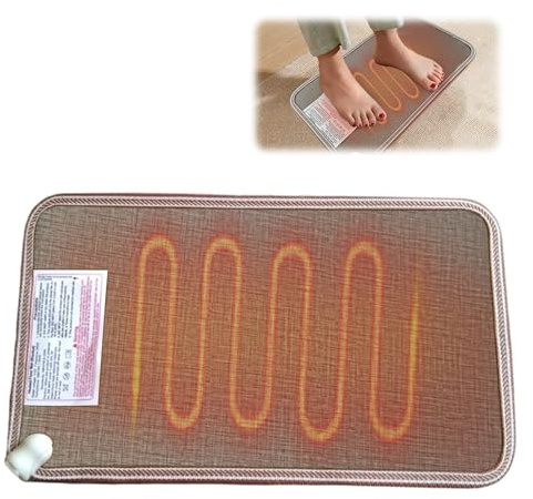 Tapis Chauffant Électrique, Chauffe Pieds Électrique, 30*50 Cm Tapis Chauffant Infrarouge, Chauffe Pieds Chauffant Électrique, Chauffe Pieds Chauffants Électriques Idéal Pour La Maison Et Le Travail