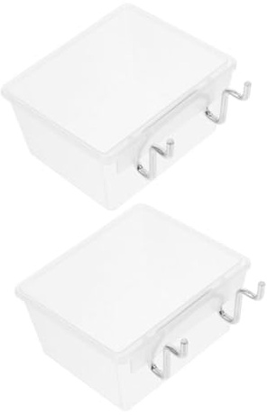 Veemoon 2sets Contenitori Per Pannelli Forati in Organizer Da Parete Per Garage e Casa Supporto Con Gancio Per Organizzazione Di Utensili e Oggetti