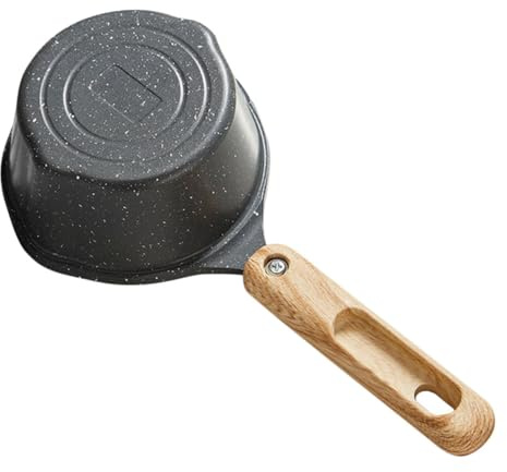 FUNNETOYU Pentola Antiaderente per Cucina Pentolino Piccolo per Sciogliere e Salse Resistente Temperature Ergonomico Adatta per Induzione e Spazi Ridotti