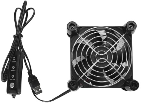 Éventail Boîtier Informatique, Silencieux 90 mm avec Roulements Double Bille Longue Durée, Ventilateur USB 5V Fiable Efficace pour Systèmes Informatiques Électroménagers
