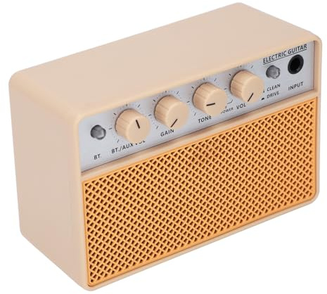 Pissente Tragbarer Bassverstärker, 10-W-Mini-Gitarrenverstärker mit, Vielseitige Klangoptionen für das Üben Im Innen- und Außenbereich