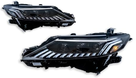 IEJPEQWW Luces de coche Compatible con Toyota Camry 2018-2023 faro proyector lámpara de cabeza luz de circulación diurna accesorios automotrices