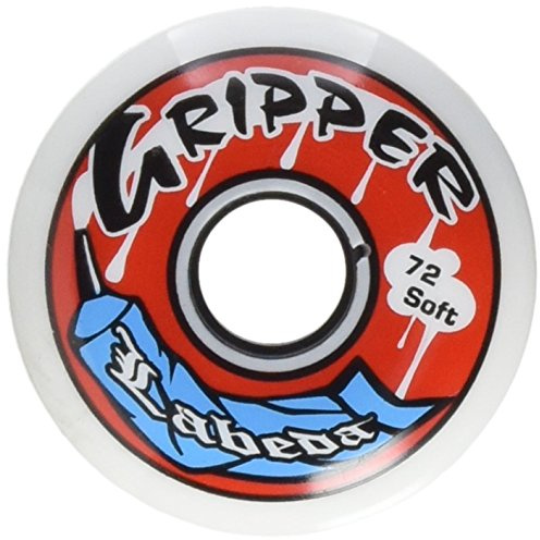Labeda Rollen für Inlineskates Gripper Soft, Weiss/Schwarz, 72, 71600