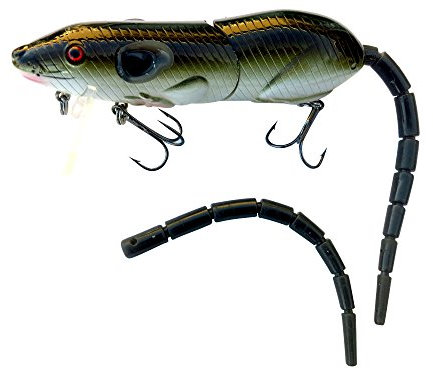 Krave Lures Ratten-Angelköder (Wurmbraun) - Fischangel, 1 Stück