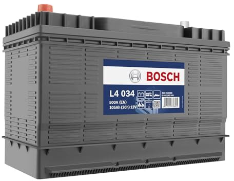 BOSCH 0 092 L40 340 L4 034 Starterbatterie 105Ah 12V 800A Kompatibel mit FIAT Ducato Kastenwagen 250, 290 Ducato Pritsche/Fahrgestell 250, 290 Ducato Bus 250, 290