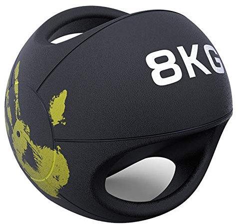 Medizinbälle Binaural Gummi Elastic Medicine Ball Fitness Ball, Aerobic-Übungsbilanz-Trainingsgeräte, 3kg / 4kg / 5kg / 6kg / 7kg / 8kg / 9kg / 10kg / 12kg (Color : 8kg/17.6lb)