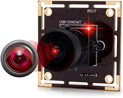 G 0.01lux USB Kameramodul Fischauge Webcammodul 170grad Weitwinkel HD geringe Beleuchtung Webkamera,1.3mp 960P usb kamera,Super Mini iEingebettet Kamera platinen Windows Mac Raspberry Pi Web Cammodule