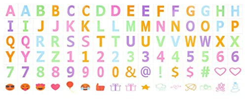 Kino-Lichtbox-Karten, A5, Leuchtkasten, Buchstaben und Symbole, farbige Buchstaben für Festivals, Hochzeiten, Partys, A4, Vintage-Stil, beleuchtete Nachrichtentafel (Farbe)